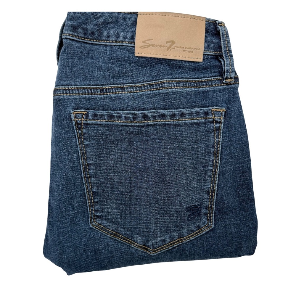 Seven7 Womens Size‎ 6 St James Wash Skinny Jeans Dark Wash Denim